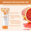 Orange Exfoliating Gel Scrub Face Body Skin Peeling Gel Face Scrub Deep Cleansing Moisturizing Facial Exfoliator Natural Orange Peeling Facial Cream for Women Skin Care (2PCS) view 2