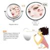 ZWFENG Adjustable Mirror, Shaving Mirror Vanity Makeup Mirror with 24 Led Lights 10X Magnifying Illuminated Dimmable Cosmetic view 4
