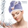 Beatifufu Quick Drying Hair Cap Double Absorbent Coral Fleece Hair Wrap Practical Shower Hat for Women Reduces Frizz and Breakage view 3