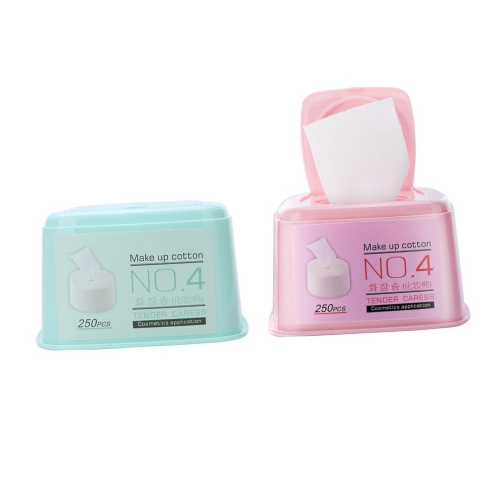 Beatifufu 2pcs Facial Cotton Pads for Makeup Removal Skin Care and Cleansing Soft Non-Woven Portable and Lightweight Per Box