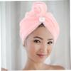 Beatifufu 3 Pack Fast Dry Hair Drying Cap Hair Towels Soft Gentle Hat for Women view 3