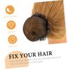 Beatifufu 5pcs Elastic Mesh Hair Bun Nets Hair Snood for Girls Medium Breathable Dance Accessory for Ballet and Performance with Decorative Edge view 2