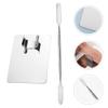 HEALEEP Makeup Mixing Palette Spatula Stainless Steel Foundation Mixing Tray Blending Plate for Nail Pigments view 2