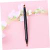 Mikinona Dicephalous Lip Brush Applicator for Lip Makeup Dual-ended Tool for Lipstick and Gloss Application Compact and Convenient for Go Touch Ups Black view 2