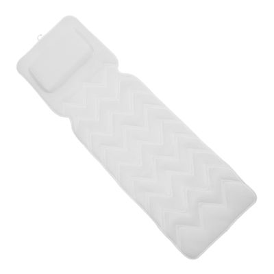 Beatifufu Elastic Bathtub Pillow Non- Cups Breathable Bath Mat for Neck and Back Support Spa Tub Accessory for Relaxation