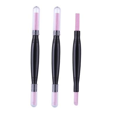 Beatifufu 3pcs Manicure Kit Nail Brush Exfoliating Pen Cuticle Stick Pen Nail Files Boards for Women