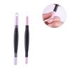 Beatifufu 3pcs Manicure Kit Nail Brush Exfoliating Pen Cuticle Stick Pen Nail Files Boards for Women view 3
