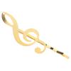 Beatifufu Fashionable Hairpin Girls Barrette Gold Hair Clips Music Note Hairpin Accessory view 1