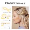 Beatifufu Fashionable Hairpin Girls Barrette Gold Hair Clips Music Note Hairpin Accessory view 4
