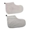 Beatifufu 1pair Therapy Foot Covers for Paraffin Wax Treatment Soft Cotton Spa Wraps for Moisturizing Foot Care Comfortable Design for Home and Salon Use Gray view 1