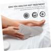 Beatifufu 1pair Therapy Foot Covers for Paraffin Wax Treatment Soft Cotton Spa Wraps for Moisturizing Foot Care Comfortable Design for Home and Salon Use Gray view 2