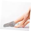 Beatifufu 1pair Therapy Foot Covers for Paraffin Wax Treatment Soft Cotton Spa Wraps for Moisturizing Foot Care Comfortable Design for Home and Salon Use Gray view 3