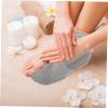 Beatifufu 1pair Therapy Foot Covers for Paraffin Wax Treatment Soft Cotton Spa Wraps for Moisturizing Foot Care Comfortable Design for Home and Salon Use Gray view 4