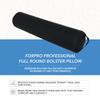 ForPro Full Round Bolster Pillow, Black, Oil and Stain-Resistant, for Massage and Yoga, 6 R x 26 L & ce Massage Sheet Set, Ultra-Light view 4