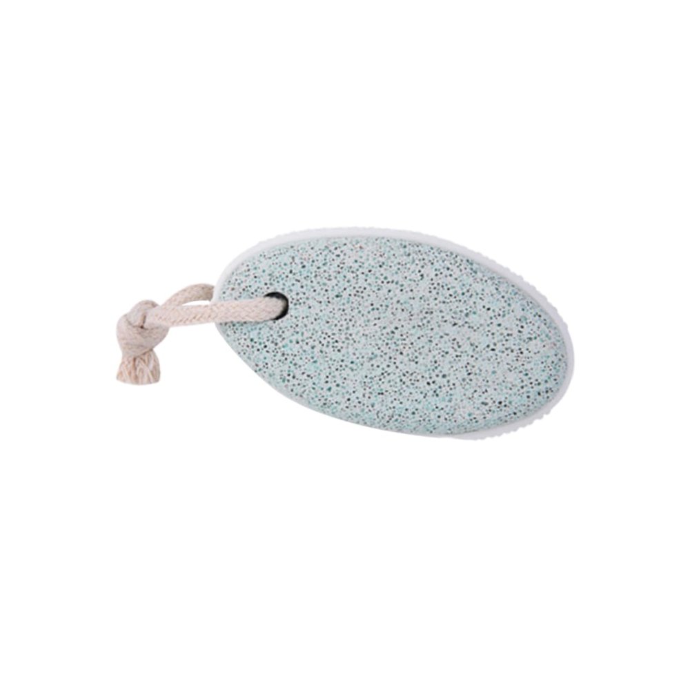Beatifufu Oval Pumice Stone for Feet Natural Volcanic Rock Dead Skin Remover and Callus Exfoliator Portable Foot Rubbing Tool for Smooth and Comfortable Skin Nordic Green