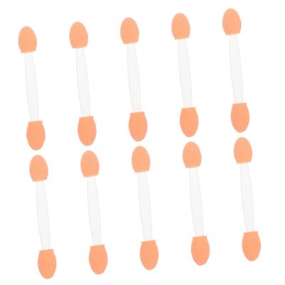 BIUDECO 100pcs Dual-sided Eyeshadow Applicators Makeup Sponge for Eyeliner Eyebrow and Face Glitter Application for Halloween and Holiday Makeup
