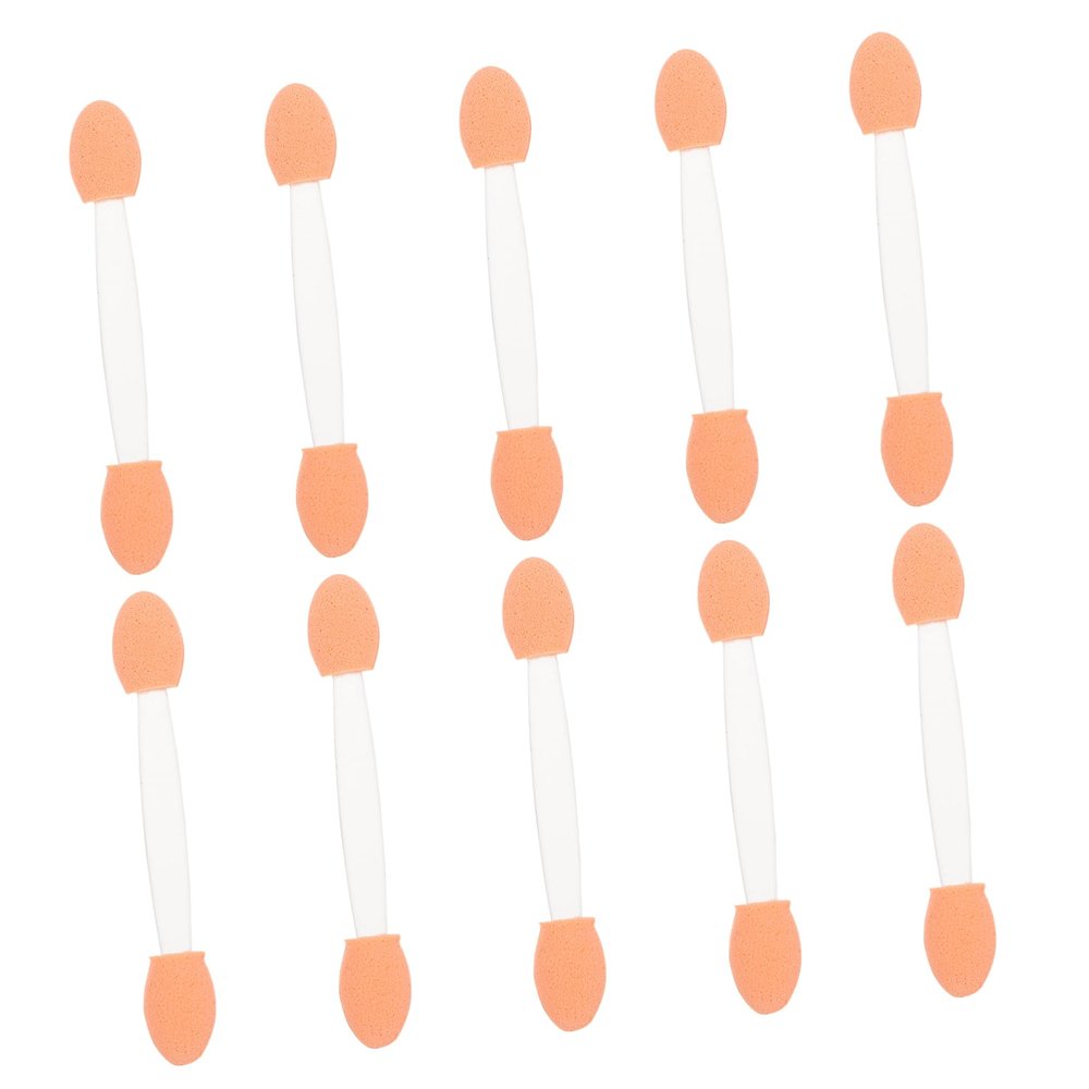 BIUDECO 100pcs Dual-sided Eyeshadow Applicators Makeup Sponge for Eyeliner Eyebrow and Face Glitter Application for Halloween and Holiday Makeup