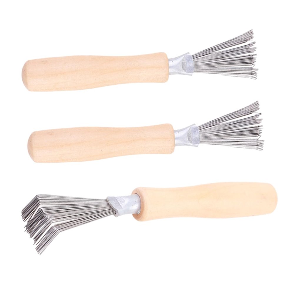 Beatifufu 3pcs Hair Brush Cleaner Ergonomic Comb Hair Remover Tool Portable Lightweight Design for Salon and Home Use