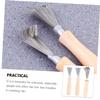 Beatifufu 3pcs Hair Brush Cleaner Ergonomic Comb Hair Remover Tool Portable Lightweight Design for Salon and Home Use view 4