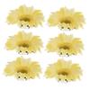 Gogogmee 12pcs Artificial Flower Hairpins for Festivals and Parties Sunflower Hair Clips Yellow Comfortable and Easy to Wear Floral Barrettes for Birthdays Weddings and Celebrations view 1