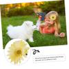 Gogogmee 12pcs Artificial Flower Hairpins for Festivals and Parties Sunflower Hair Clips Yellow Comfortable and Easy to Wear Floral Barrettes for Birthdays Weddings and Celebrations view 2