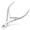 Makartt Cuticle Nipper, Full Jaw Sharp Nail Trimmer Cutter for Care & Prep, Manicure Kit for Home and Salon Use (Silver, Pack of 1) view 1