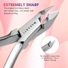 Makartt Cuticle Nipper, Full Jaw Sharp Nail Trimmer Cutter for Care & Prep, Manicure Kit for Home and Salon Use (Silver, Pack of 1) view 2