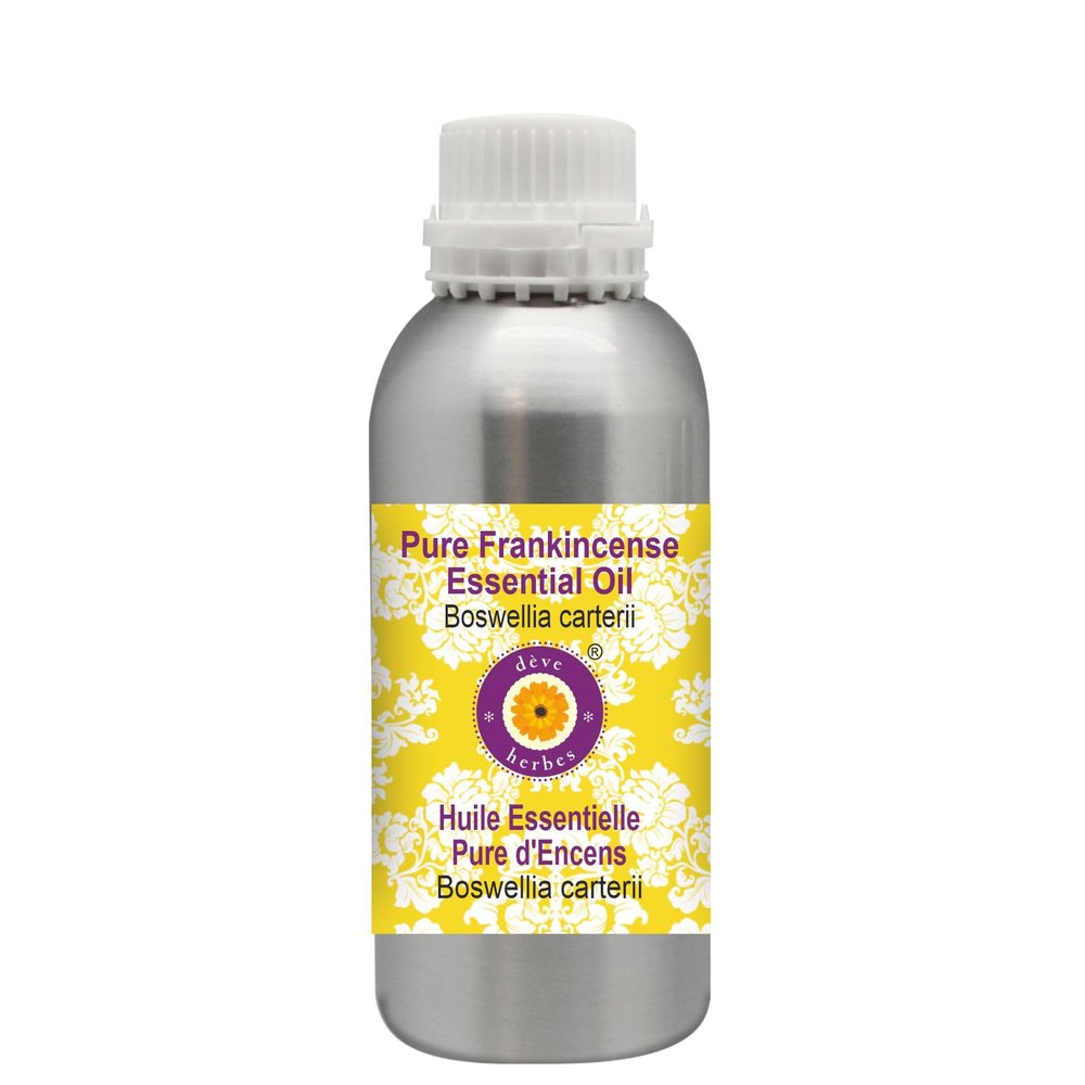 Deve Herbes Pure Frankincense Essential Oil (Boswellia carterii) Steam Distilled 300ml (10 oz)