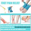 Castor Oil Pack Wrap for Foot, Castor Oil Moisturizing Heel Socks, for Plantar Fasciitis, Cracked Heels - Suitable for Overnight Moisturizing of Feet (Without Essential Oils) (Blue - 2 Pairs) view 2