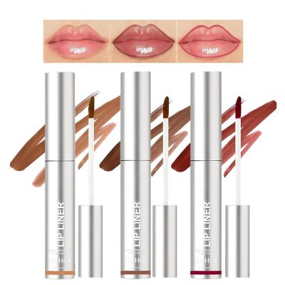 LuckNest 3 Colors Peel Off Lip Liner Tattoo, Peel Off Lip Stain with Matte Finish, Long Wear Lip Liner Lipstick, Long Lasting, Waterproof, Transfer-proof, Highly Pigmented Color Makeup for Women