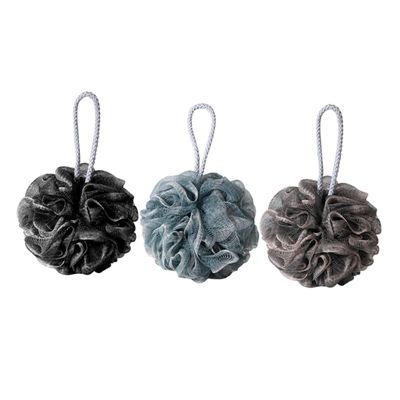 Ipetboom 3pcs Bath Ball Shower Ball Bubble Making Net Soft Body Shower Scrubber for Daily Skin Care Random Color