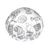 Afternoon Tea Print Shower Cap,Elastic And Reusable Bath Hair Hat For Long Hair,Large Waterproof Shower Bonnet,For Women Men Kids view 1