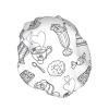 Afternoon Tea Print Shower Cap,Elastic And Reusable Bath Hair Hat For Long Hair,Large Waterproof Shower Bonnet,For Women Men Kids view 2