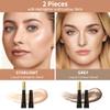 FV 2PCS Cool Toned Contour & Highlighter Stick, Blendable & Natural Finish Liquid Contour Makeup Set, Long Lasting & Creamy Texture Face Illuminator & Shaping Stick, Cruelty-free & Vegan, 01&04 view 3