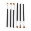 Ipetboom 10pcs Mini Eyebrow Brushes Set Wooden Handle Portable Cosmetic Supplies for Makeup Application Salon Travel Bristles Black view 1