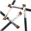 Ipetboom 10pcs Mini Eyebrow Brushes Set Wooden Handle Portable Cosmetic Supplies for Makeup Application Salon Travel Bristles Black view 4