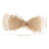 LUOZZY 3 pcs Large Bow Hair Clip Big Bow Hair Pins Cute Spring Hair Barrette Women Girls Hair Accessories - Black+Brown+Beige view 2