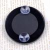2Pcs Compact Round Magnifying Makeup Mirror with Suction Cups - 10X & 15X Magnification for Travel and Beauty - Portable 3.46 Inch Black Cosmetic Tool view 4