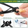 2026 Toenail Clippers for Thick Nails for Seniors - Popular German Nail Clippers for Men 360 & 17mm Wide Open Toenail Clippers, Ultra Sharp Nail Clippers Set with Nail File for Seniors Women view 2