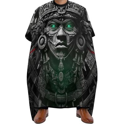 Dolrlasin Vikings Aztec Warrior Professional Barber Cape Polyester Hair Cutting Salon Cape Water Stain Resistant Apron Cutting Hair Beard Hairdressing Cape Anti-Static Haircut 56.766.9 Inch (1 Pack)