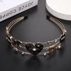 mokkia Mother's Day Headband for Women - Love Heart Enamel and Rhinestone Jeweled Hair Accessories, Gift for Moms view 2