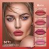 4 Colors Matte Lipstick Set,Waterproof Lip Tint Stain, Velvet Liquid Lipstick,Lip Stain Long Lasting 24 Hours (SET 1) view 2