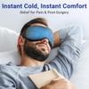 2PCS Cold Eye Mask: Cooling Eye Mask for Puffy Eyes, Headache, Migraines Relief - Cold Compress for Dark Circles, Tired Eyes, After Surgery - Reusable Gel Ice Pack, Weighted Sleep Mask(Black,Purple) view 3