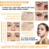 Color Changing Foundation,Non-Greasy Loose Setting Powder Long Lasting Moisturizing BB Cream for Women,Full Coverage Liquid Foundation Face Primer Base Makeup Set with Makeup Sponge view 3