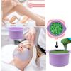 2-pack Silicone Wax Warmer Liner, Silicone Wax Bowl for Wax Warmer, Non-Stick Wax Melt Warmer Wax Pot Replacement, Reusable Wax Melt Liner with 50 Pcs Wax Spatula Sticks for Hair Removal purple view 4