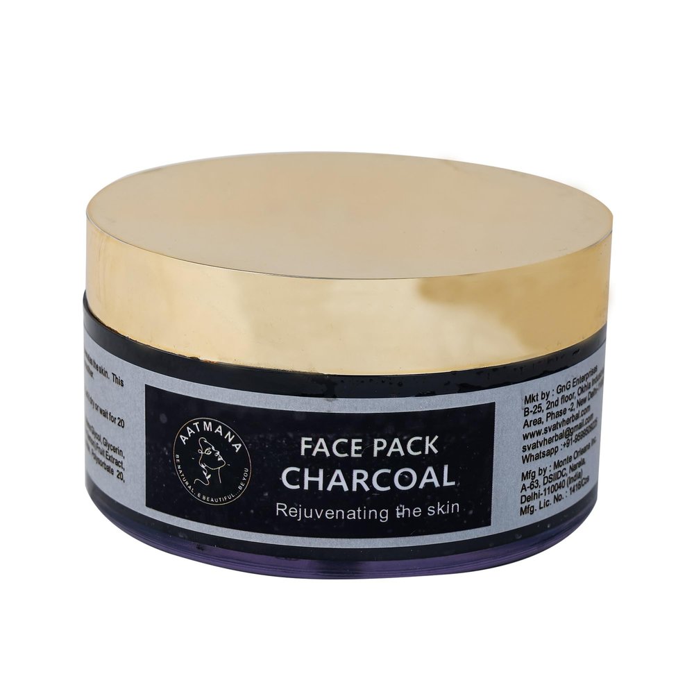 AATMANA Charcoal Face Pack | Skin Firming | Natural Skin care -250 Grams