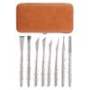 Professional 8 Piece Stainless Steel Pedicure Tool Set Foot Care Kit with Callus Remover and Dead Skin Shaver view 1