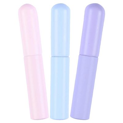 Beaupretty Silicone Lip Brush Applicator 3pcs Reusable Lip Gloss Brush with Cover Lipstick Applicator Portable Concealer Makeup Brush Travel Lip Film Oil Brush