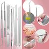 10PCS Toenail Clippers Tool, ingrown Nail Tool, Professional Thick & Ingrown Toe Nail Clippers for Men & Seniors(Pink) view 4