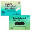 LivaClean (50 + 102 CT) Large Hydrocolloid Acne Patches & Blackhead Remover - for Pore Spots Nose Face Cystic Pimple Zit Patch, Pore Strips for Face Nose Pores Blackheads Removal view 1